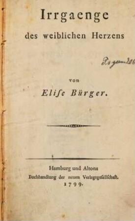 Irrgänge des weiblichen Herzens