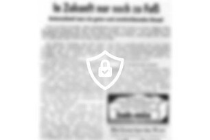 In Zukunft nur noch zu Fuß