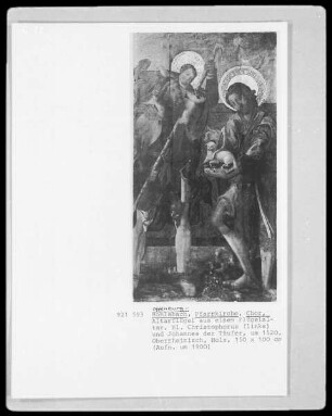 Der heilige Christophorus mit Johannes dem Täufer