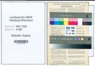 Entnazifizierung Kaethe Michalik , geb. 24.03.1904 ()