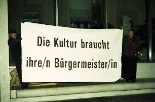 Freiburg im Breisgau: Protestaktion für einen Kulturbürgermeister
