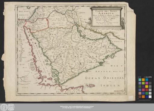 Carte Des Trois Arabies