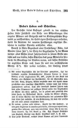 295-338 "Beda's Leben und Schriften"