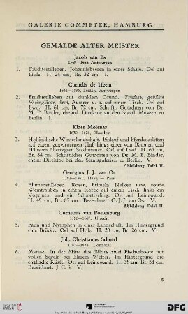 Gemälde Alter Meister (Nr. 1-13)