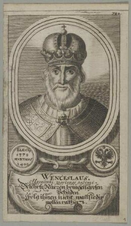 Bildnis des Wenceslaus, König des Römisch-Deutschen Reiches