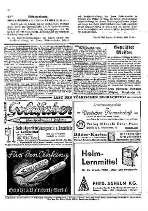 Skikursordnung : [Amtliche Erlasse] ; [Amtlicher Teil]