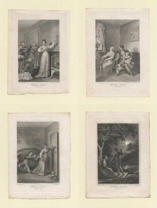 8 Kupfer zu Goethes "Die Leiden des jungen Werthers"