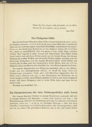 Der Hofgarten blüht