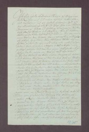 Erblehenrevers der Elisabeth Katharina Leitz einen Spitalacker auf Ettlinger Gemarkung