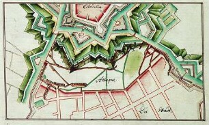 WHK 13 Spanischer Sukzessionskrieg 1701-1713 bis zum Frieden von Rastatt: Plan des Angriffs auf die Zitadelle von Lille mit Bericht Brückmanns aus Lille vom 17. November 1708