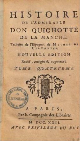 Histoire de l'admirable Don Quichotte de la Manche, 4