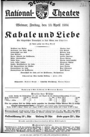 Kabale und Liebe