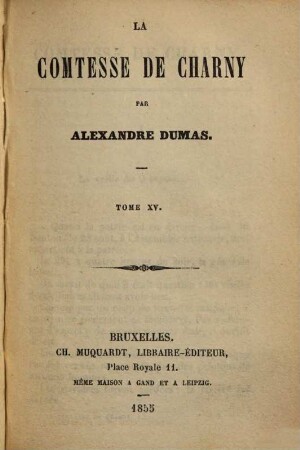 La Comtesse de Charny, 15