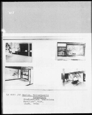 Studienblatt "Barcelona Pavillon"