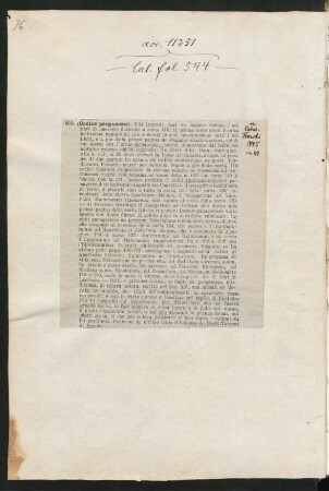 Beschreibung der Hs. aus Auktionskatalog, 1885