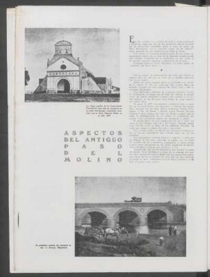 Aspectos del antiguo Paso del Molino