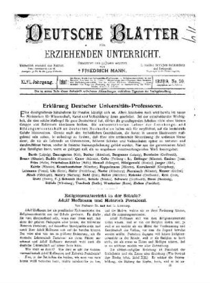 Erklärung Deutscher Universitäts-Professoren