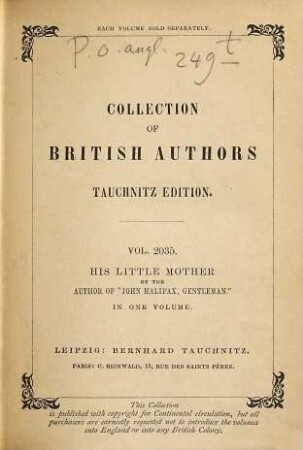 His little mother and other tales and sketches