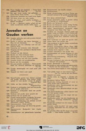 Juweelen en gouden werken (Nr. 1212-1281)