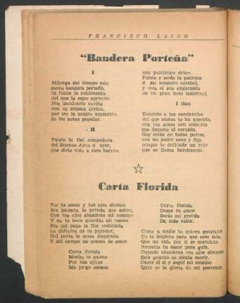 Carta florida