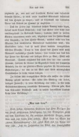 111-119 "Neu und treu"