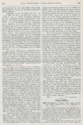 438-444 Kleine Kritiken