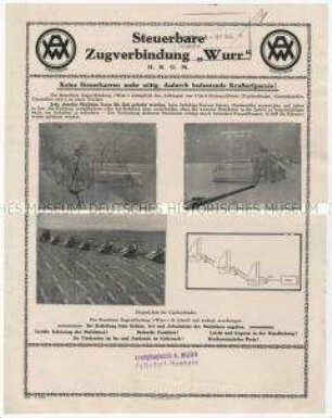 Zugverbindungen für Schlepperanhängegeräte