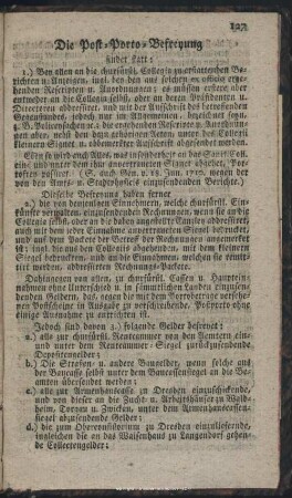 Die Post-Porto-Befreyung