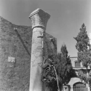 Rhodos, griechische Insel der Dodekanes im Ägäischen Meer, Brunnensäule