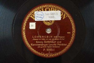 Lohengrin : "Atmest du nicht mit mir die süßen Düfte" / (Rich. Wagner)