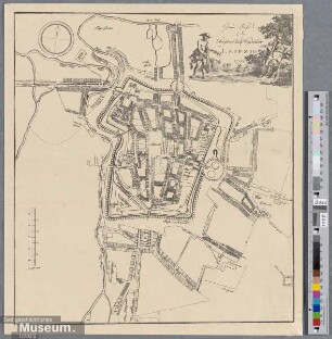 Grund Riß der Churfürstl. Sächs. Handelstadt LEIPZIG