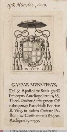Wappen des Caspar Münster