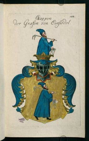 122r-122v, 122. Wappen der Grafen von Einsiedel