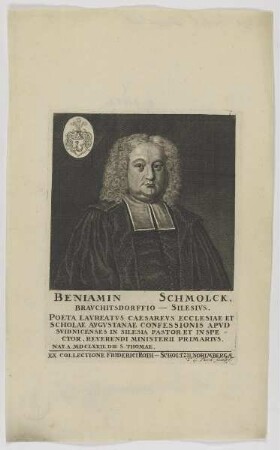 Bildnis des Beniamin Schmolck
