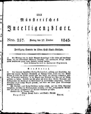 Münsterisches Intelligenzblatt