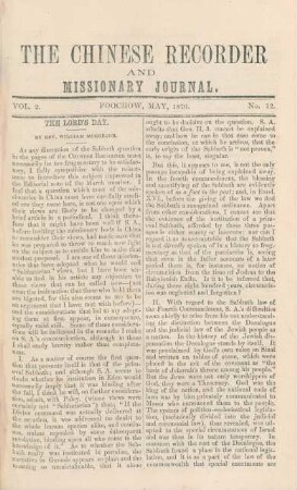 No. 12. May, 1870