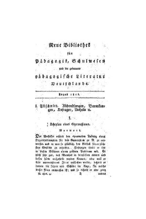 Lehrplan eines Gymnasiums