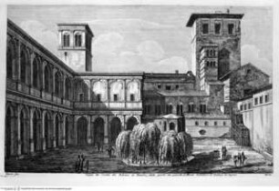 I monumenti più interessanti di Roma ..., Tafel 49: Palazzo Venezia, Cortile