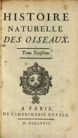 Histoire naturelle des oiseaux, T.3