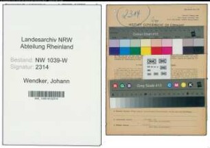 Entnazifizierung Johann Wendker , geb. 25.04.1901 (Landwirt)