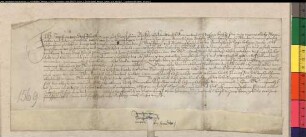 Revers des Joachim von Staffhorst, Drost zu Bocklo, für den Zehnt zu Staffhorst und Mellinghausen in der Grafschaft Hoya