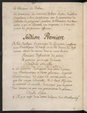 2v-7v, Section Premiere