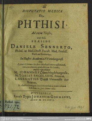 De phthisi