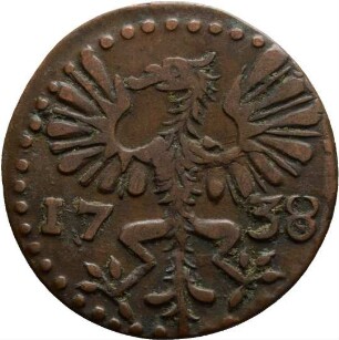 Münze, 4 Heller, 1738