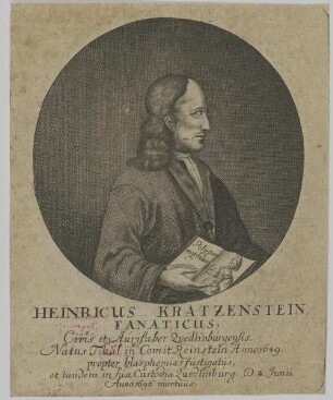 Bildnis des Heinricus Kratzenstein