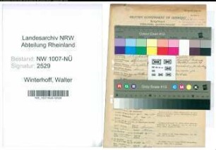 Entnazifizierung Walter Winterhoff , geb. 14.10.1900 (Installateur)
