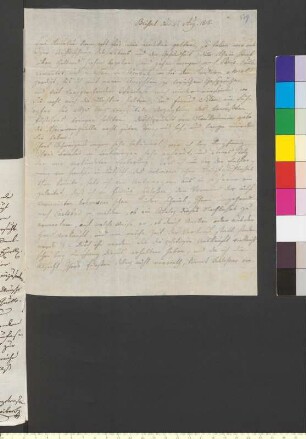 Brief von Brentano, Johanna Antonia Josepha an Goethe, Johann Wolfgang von