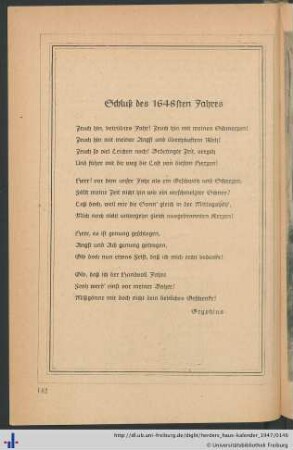 Schluß des 1648sten Jahres.