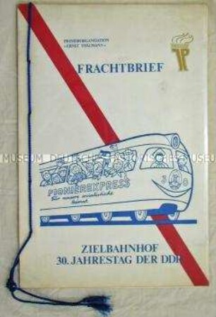Bericht der Pionierorganisation "Ernst Thälmann" über die Erfüllung des Pionierauftrages zum 30. Jahrestag der DDR