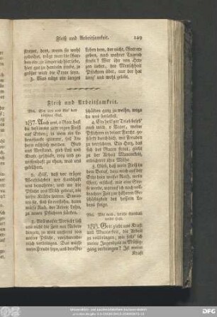 Fleiß und Arbeitsamkeit.